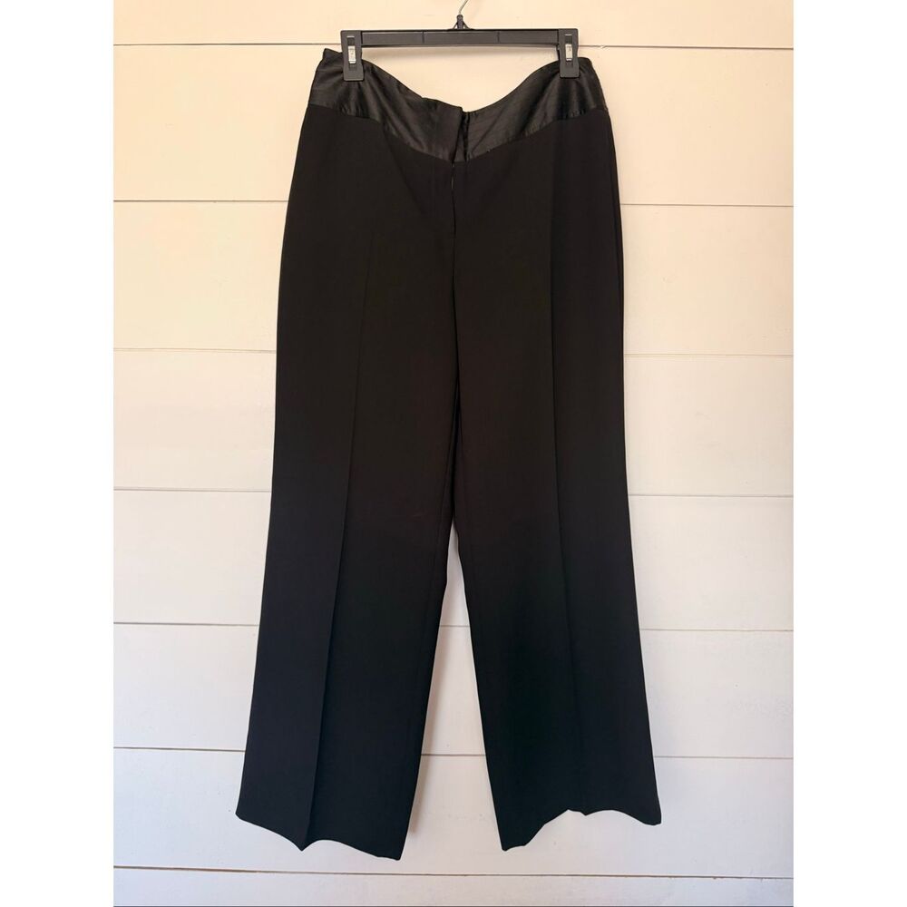 Principles Women’s 12 Black Wide Leg Career Pants Office Core Old Money
